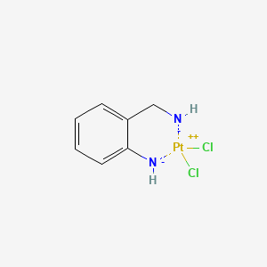 [2-(Azanidylmethyl)phenyl]azanide;dichloroplatinum(2+)