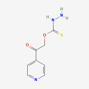 O-[2-Oxo-2-(pyridin-4-yl)ethyl] hydrazinecarbothioate