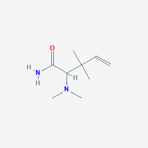 molecular formula C9H18N2O B15433017 2-(Dimethylamino)-3,3-dimethylpent-4-enamide CAS No. 88471-89-0