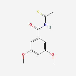 molecular formula C11H13NO3S B15433022 N-Ethanethioyl-3,5-dimethoxybenzamide CAS No. 89804-54-6