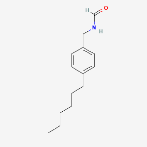 molecular formula C14H21NO B15433027 N-[(4-Hexylphenyl)methyl]formamide CAS No. 89790-10-3