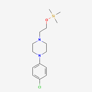 1-(4-Chlorophenyl)-4-{2-[(trimethylsilyl)oxy]ethyl}piperazine