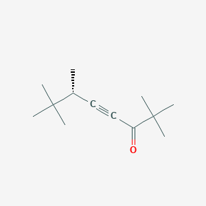 molecular formula C13H22O B15433056 (6S)-2,2,6,7,7-pentamethyloct-4-yn-3-one CAS No. 87569-07-1