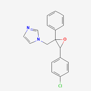 1-{[3-(4-Chlorophenyl)-2-phenyloxiran-2-yl]methyl}-1H-imidazole