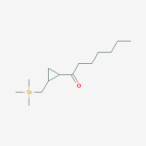 1-{2-[(Trimethylsilyl)methyl]cyclopropyl}heptan-1-one