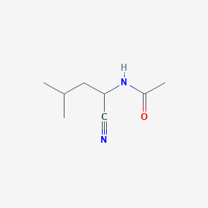 molecular formula C8H14N2O B15433114 N-(1-Cyano-3-methylbutyl)acetamide CAS No. 87783-67-3