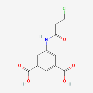 5-(3-Chloropropanamido)benzene-1,3-dicarboxylic acid