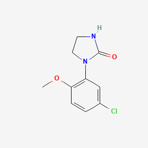 molecular formula C10H11ClN2O2 B15433143 1-(5-Chloro-2-methoxyphenyl)imidazolidin-2-one CAS No. 88012-57-1