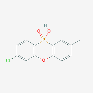 molecular formula C13H10ClO3P B15433153 7-Chloro-10-hydroxy-2-methyl-10H-10lambda~5~-phenoxaphosphinin-10-one CAS No. 89869-17-0