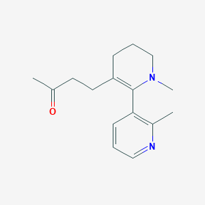 4-[1-methyl-6-(2-methylpyridin-3-yl)-3,4-dihydro-2H-pyridin-5-yl]butan-2-one