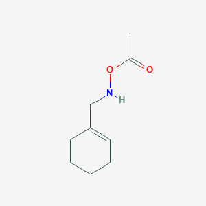 molecular formula C9H15NO2 B15433208 1-({[(Cyclohex-1-en-1-yl)methyl]amino}oxy)ethan-1-one CAS No. 87842-90-8