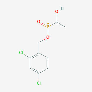 [(2,4-Dichlorophenyl)methoxy](1-hydroxyethyl)oxophosphanium