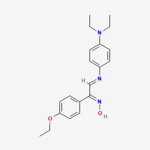 (NE)-N-[2-[4-(diethylamino)phenyl]imino-1-(4-ethoxyphenyl)ethylidene]hydroxylamine