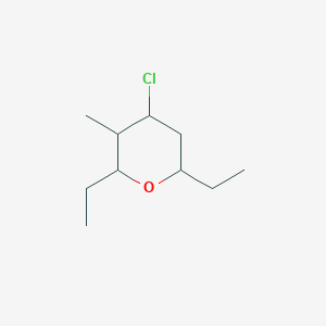 molecular formula C10H19ClO B15433231 4-Chloro-2,6-diethyl-3-methyloxane CAS No. 88536-77-0