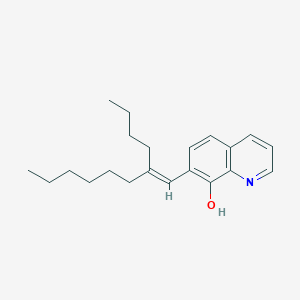 molecular formula C21H29NO B15433252 7-(2-Butyloct-1-EN-1-YL)quinolin-8-OL 