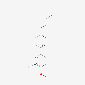 molecular formula C18H25FO B15433271 3'-Fluoro-4'-methoxy-4-pentyl-2,3,4,5-tetrahydro-1,1'-biphenyl CAS No. 88607-10-7