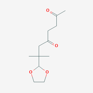 7-(1,3-Dioxolan-2-yl)-7-methyloctane-2,5-dione