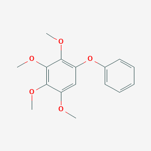 molecular formula C16H18O5 B15433326 Benzene, 1,2,3,4-tetramethoxy-5-phenoxy- CAS No. 88037-82-5