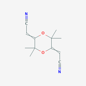 2,2'-(3,3,6,6-Tetramethyl-1,4-dioxane-2,5-diylidene)diacetonitrile