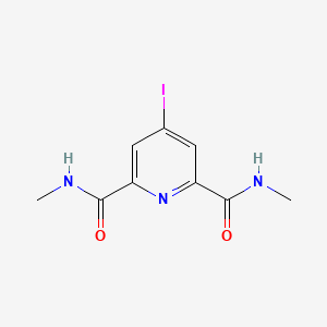 molecular formula C9H10IN3O2 B15433346 4-Iodo-N~2~,N~6~-dimethylpyridine-2,6-dicarboxamide CAS No. 88561-40-4