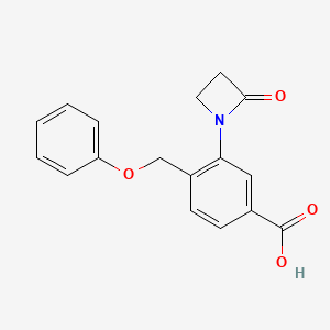 3-(2-Oxoazetidin-1-yl)-4-(phenoxymethyl)benzoic acid