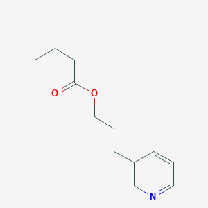 molecular formula C13H19NO2 B15433386 3-(Pyridin-3-yl)propyl 3-methylbutanoate CAS No. 86927-40-4