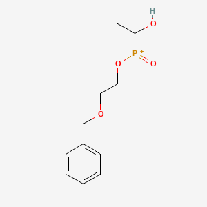 [2-(Benzyloxy)ethoxy](1-hydroxyethyl)oxophosphanium