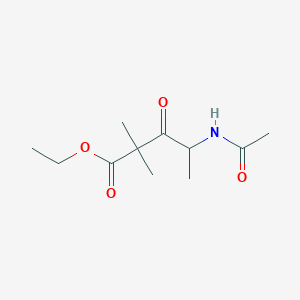 Ethyl 4-acetamido-2,2-dimethyl-3-oxopentanoate