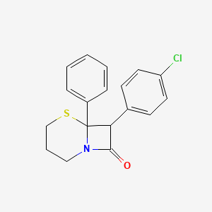 7-(4-Chlorophenyl)-6-phenyl-5-thia-1-azabicyclo[4.2.0]octan-8-one