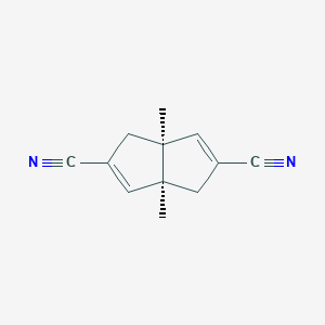 molecular formula C12H12N2 B15433429 (3aS,6aS)-3a,6a-dimethyl-1,4-dihydropentalene-2,5-dicarbonitrile CAS No. 85433-62-1