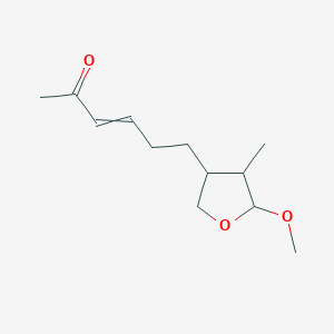 6-(5-Methoxy-4-methyloxolan-3-yl)hex-3-en-2-one