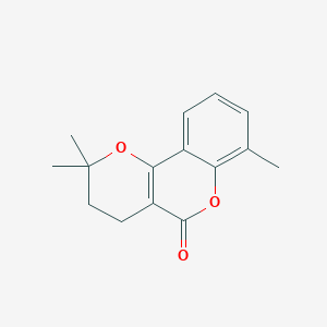 2,2,7-Trimethyl-3,4-dihydro-2H,5H-pyrano[3,2-c][1]benzopyran-5-one