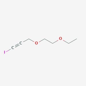 molecular formula C7H11IO2 B15433534 3-(2-Ethoxyethoxy)-1-iodoprop-1-yne CAS No. 89635-84-7