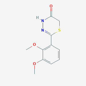 molecular formula C11H12N2O3S B15433544 2-(2,3-Dimethoxyphenyl)-4H-1,3,4-thiadiazin-5(6H)-one CAS No. 87428-34-0