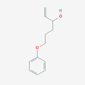 molecular formula C12H16O2 B15433584 6-Phenoxyhex-1-EN-3-OL CAS No. 85234-57-7