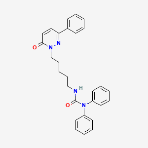 N'-[5-(6-Oxo-3-phenylpyridazin-1(6H)-yl)pentyl]-N,N-diphenylurea