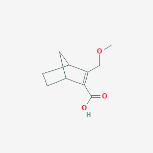 molecular formula C10H14O3 B15433608 3-(Methoxymethyl)bicyclo[2.2.1]hept-2-ene-2-carboxylic acid CAS No. 88550-23-6