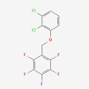 molecular formula C13H5Cl2F5O B15433629 1-[(2,3-Dichlorophenoxy)methyl]-2,3,4,5,6-pentafluorobenzene CAS No. 87002-00-4