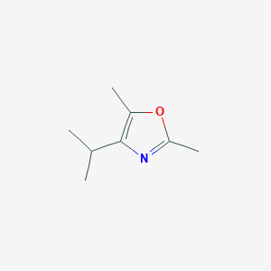 molecular formula C8H13NO B15433643 2,5-Dimethyl-4-(propan-2-yl)-1,3-oxazole CAS No. 88387-85-3