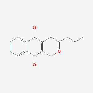 3-Propyl-3,4-dihydro-1H-naphtho[2,3-c]pyran-5,10-dione