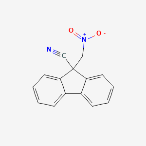 9-(Nitromethyl)-9H-fluorene-9-carbonitrile