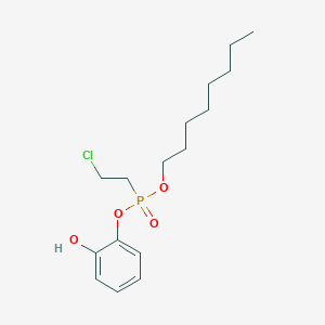 molecular formula C16H26ClO4P B15433733 2-Hydroxyphenyl octyl (2-chloroethyl)phosphonate CAS No. 88169-37-3