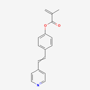 4-[2-(Pyridin-4-yl)ethenyl]phenyl 2-methylprop-2-enoate