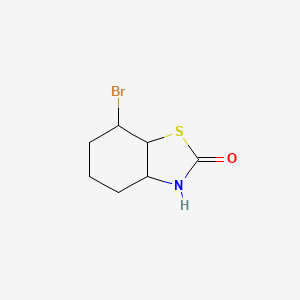 molecular formula C7H10BrNOS B15433831 7-Bromohexahydro-1,3-benzothiazol-2(3H)-one CAS No. 88281-73-6