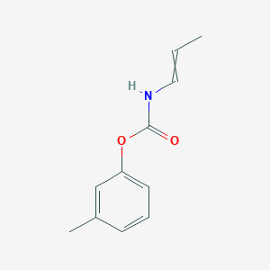 molecular formula C11H13NO2 B15433840 3-Methylphenyl prop-1-en-1-ylcarbamate CAS No. 88309-53-9