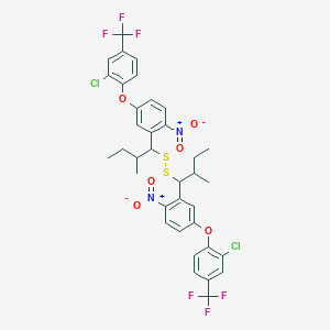 1,1'-{Disulfanediylbis[(2-methylbutane-1,1-diyl)(4-nitro-3,1-phenylene)oxy]}bis[2-chloro-4-(trifluoromethyl)benzene]