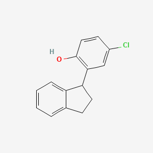 4-Chloro-2-(2,3-dihydro-1H-inden-1-yl)phenol