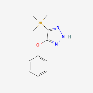 4-Phenoxy-5-(trimethylsilyl)-2H-1,2,3-triazole