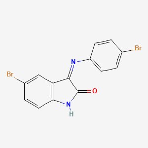 5-Bromo-3-(4-bromoanilino)indol-2-one