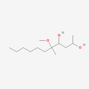 molecular formula C13H28O3 B15433910 5-Methoxy-5-methylundecane-2,4-diol CAS No. 84022-38-8